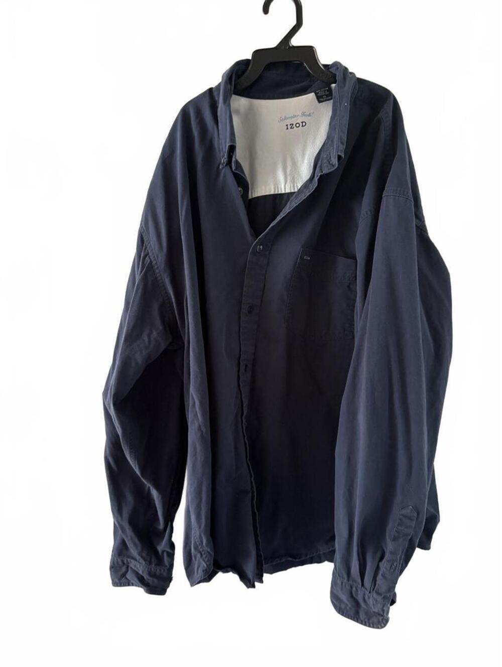 Izod Men's Navy Button Shirt